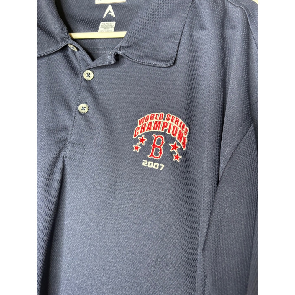 Antigua Mens Boston Red Sox 2007 World Series Champions Polo Shirt Navy XXL big